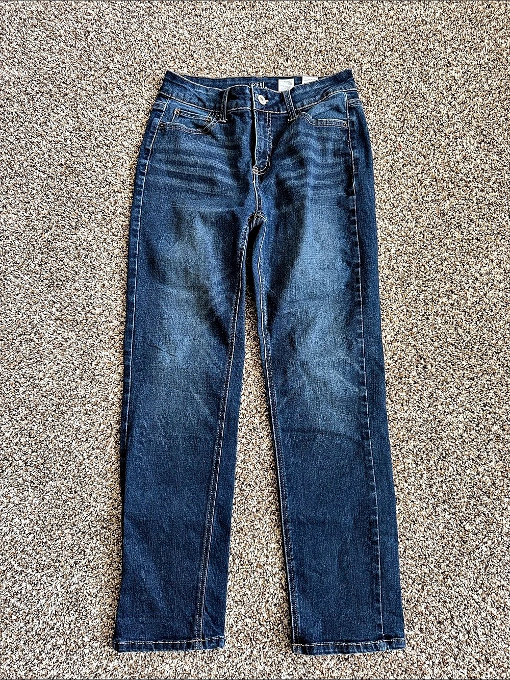 Time and Tru Straight Women's Leg Jeans Size 8 Blue